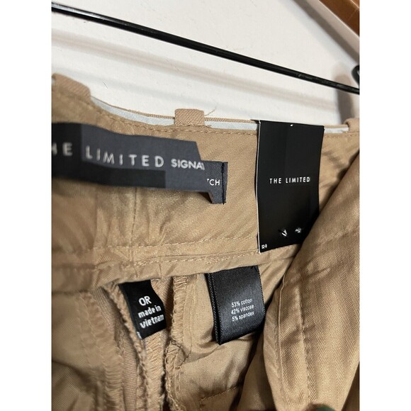 The Limited Womens Pants 0R Bootcut Flat Front Low Rise Stretch Khaki NWT - Picture 7 of 10